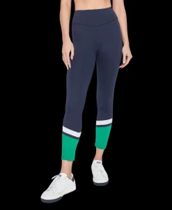 L'Etoile Sport Performance Legging in Navy & Green