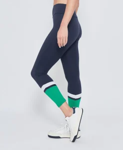 L'Etoile Sport Performance Legging in Navy & Green