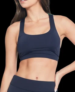 L'Etoile Sport Sports Bra in Navy & Green