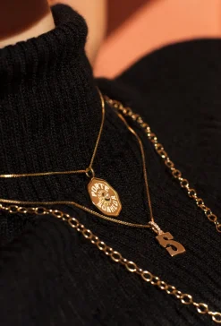 Letter Charm Diamond Necklace