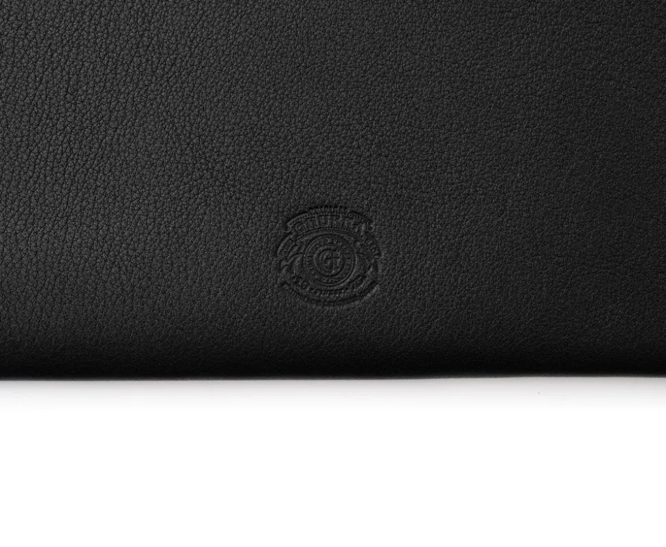 Letter Folder in Vintage Black Leather