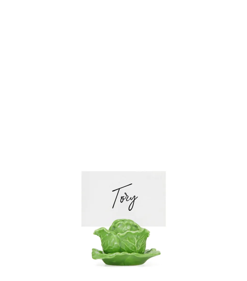 Lettuce Ware Card Holders in Green, Set of 4