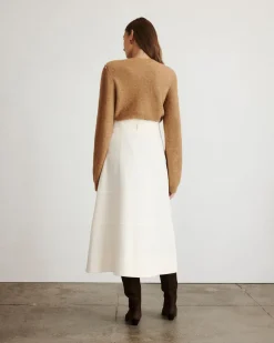 Lexia Embellished Sweater in Camel