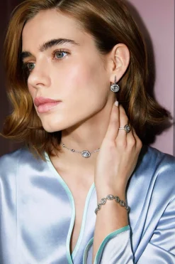 Lexie Earrings in White Topaz