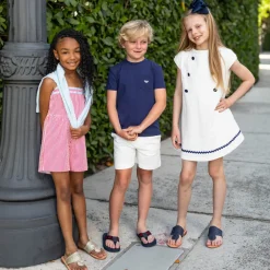 Liam Shorts in Classic White Seersucker