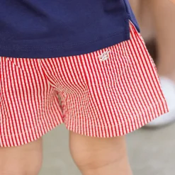 Liam Shorts in Rhode Island Red Seersucker