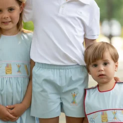 Liam Shorts with Back to School Embroidery