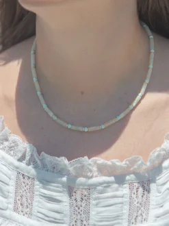 Libby Necklace in Light-Green
