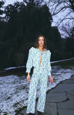 Libby Pant in Floral Toile