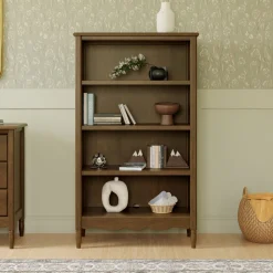Liberty Assembled Bookcase in Natural Walnut