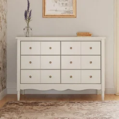 Liberty 6-Drawer Assembled Dresser in Warm White