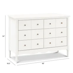 Liberty 6-Drawer Assembled Dresser in Warm White