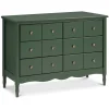 Liberty 6-Drawer Assembled Dresser in Forest Green