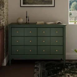 Liberty 6-Drawer Assembled Dresser in Forest Green
