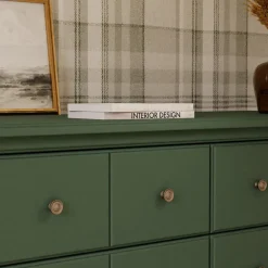 Liberty 6-Drawer Assembled Dresser in Forest Green