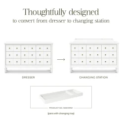 Liberty 9-Drawer Assembled Dresser in Warm White