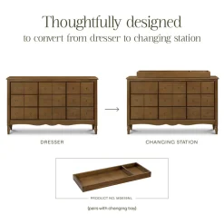 Liberty 9-Drawer Assembled Dresser in Natural Walnut