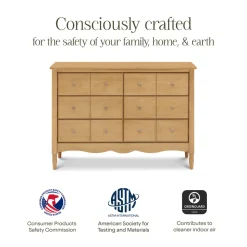 Liberty 6-Drawer Assembled Dresser in Honey
