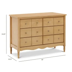 Liberty 6-Drawer Assembled Dresser in Honey