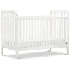 Liberty 3-in-1 Convertible Spindle Crib with Toddler Bed Conversion Kit in Warm White