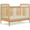 Liberty 3-in-1 Convertible Spindle Crib with Toddler Bed Conversion Kit in Honey