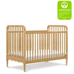 Liberty 3-in-1 Convertible Spindle Crib with Toddler Bed Conversion Kit in Honey