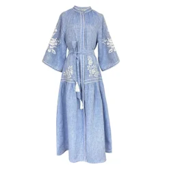 Light Denim Swan Dress