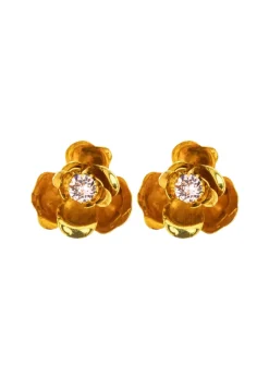 Lil Earrings in Crystal Antique Gold