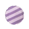 Lila Dessert Plate in Lila Light & Dark Lilac Stripe