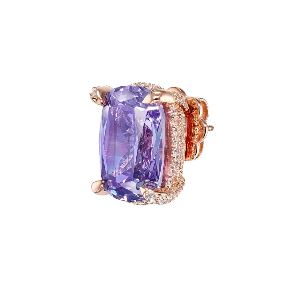 Lilac Cushion Wing Studs