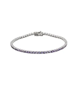 Lilac Sapphire Tennis Bracelet