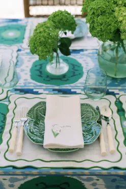 Lily of the Valley Collection, White Linen Napkin, Set of 4