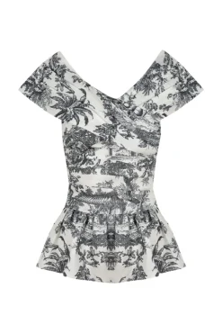 Lily Top And Skirt Set Black Toile