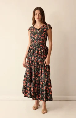 Lily Top in Midnight Garden