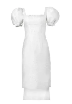 Limited Edition: Baby Doll Puffy Sleeve Short Panel Back Dress with Bows