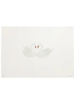Limited Edition Pair of Swans Print