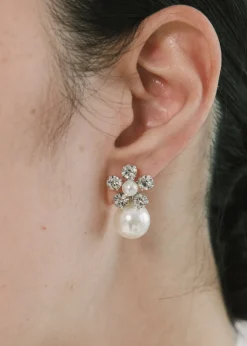 Linden Earrings in Crystal