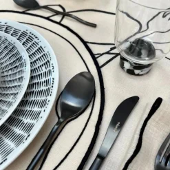 Line Drawing Salad Plates, Set of 4