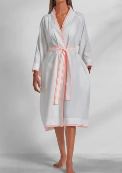 Linen Bamboo with Neon Stitch Bathrobe