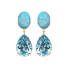Linette Earrings in Turquoise