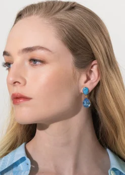 Linette Earrings in Turquoise
