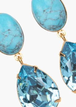 Linette Earrings in Turquoise