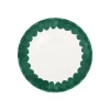 Lisbon Green Brushstroke Salad Plate