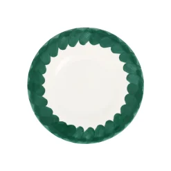 Lisbon Green Brushstroke Salad Plate
