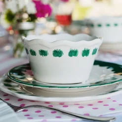 Lisbon Green Stitch Cereal Bowl