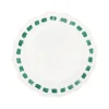 Lisbon Green Stitch Dinner Plate