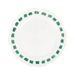 Lisbon Green Stitch Dinner Plate