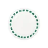 Lisbon Green Stitch Salad Plate