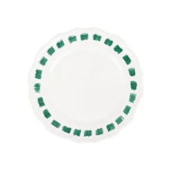 Lisbon Green Stitch Salad Plate
