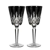 Lismore Black Goblet 10 oz, Set of 2